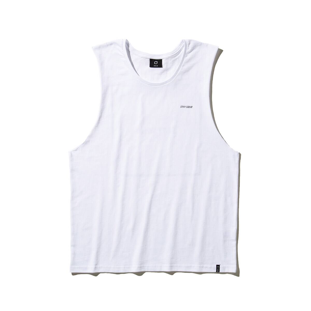 SOLID STAY SOLID TANK TOP WHITE 21SU-Iの画像