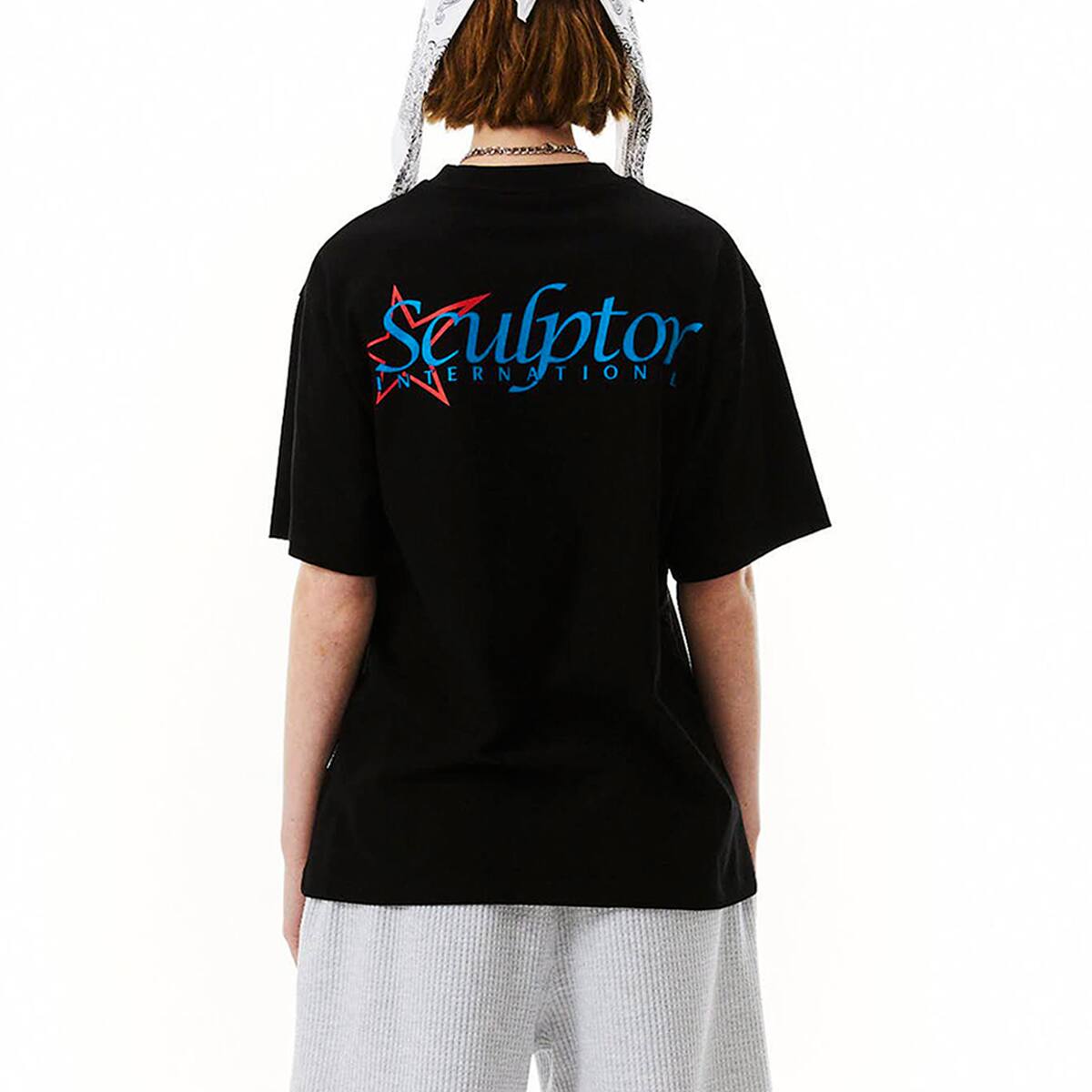 SCULPTOR Star Logo Tee BLACK 22SU-Iの画像