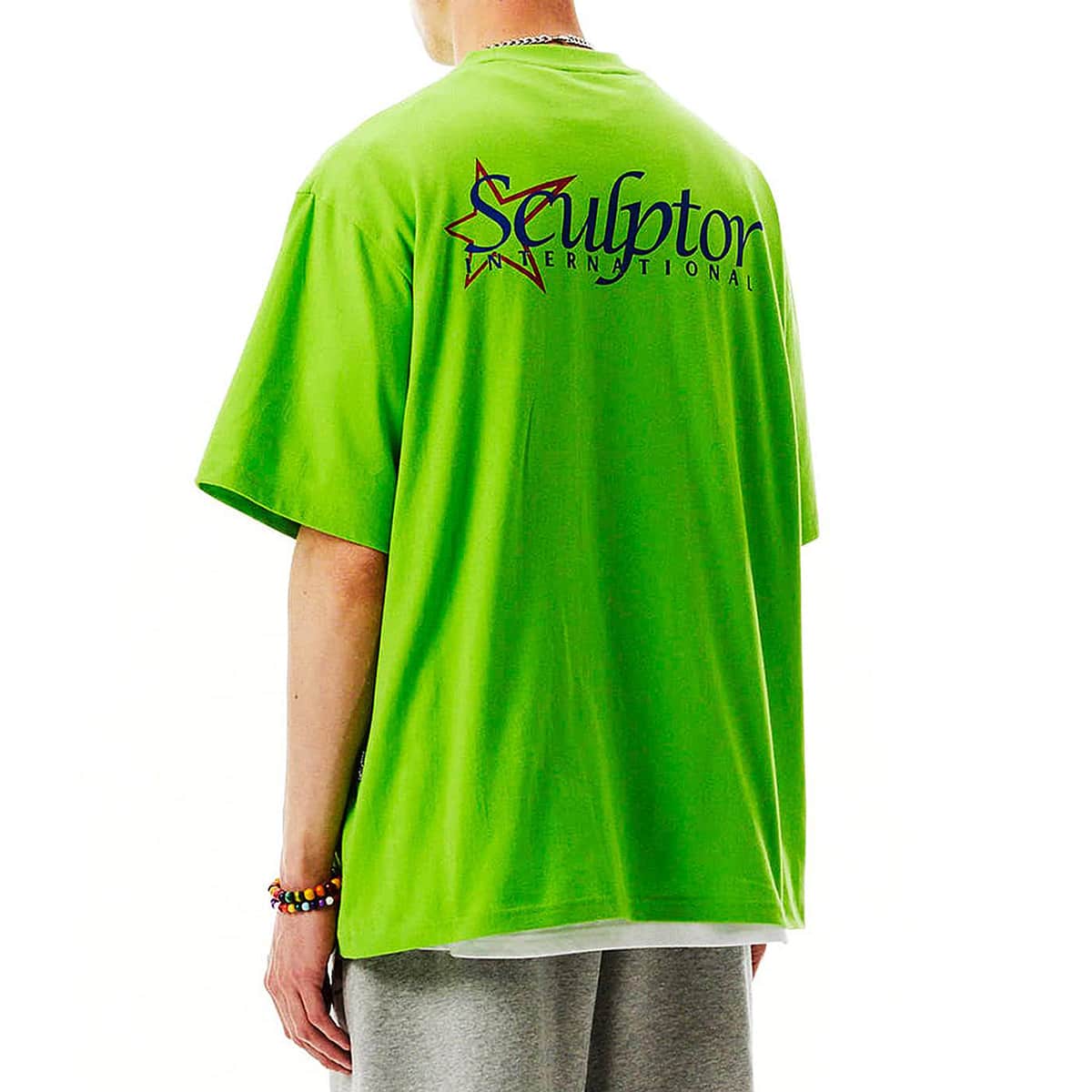 SCULPTOR Star Logo Tee LIME 22SU-Iの画像