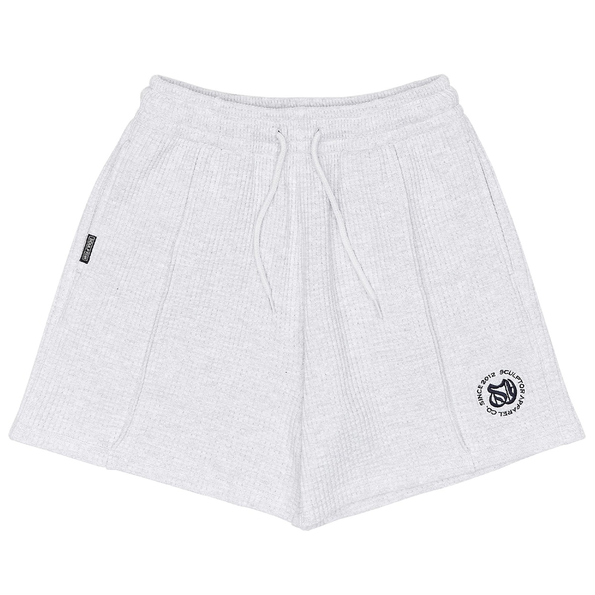 SCULPTOR Monogram Waffle Shorts WHITE MELANGE 22SU-Iの画像