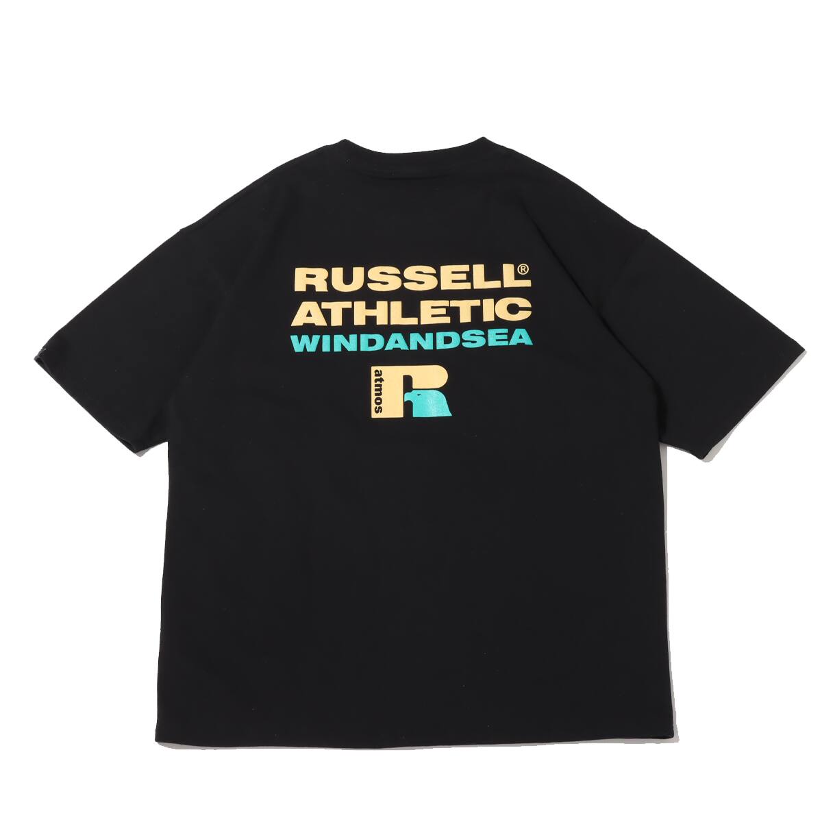 atmos x RUSSELL ATHLETIC x WIND AND SEA TEE BLACK
