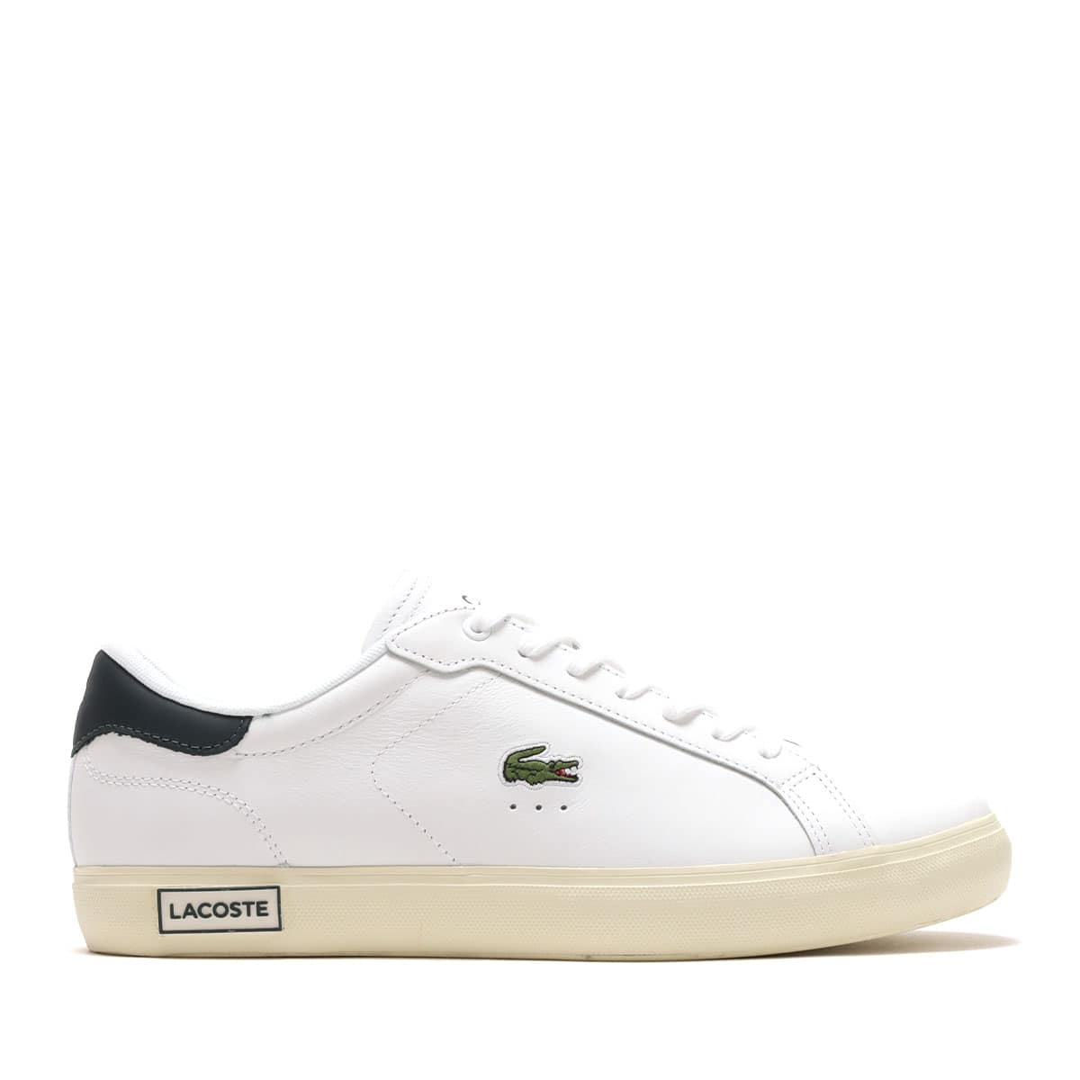 LACOSTE POWERCOURT 0721 WHT/DK GRN 22SU-Iの画像