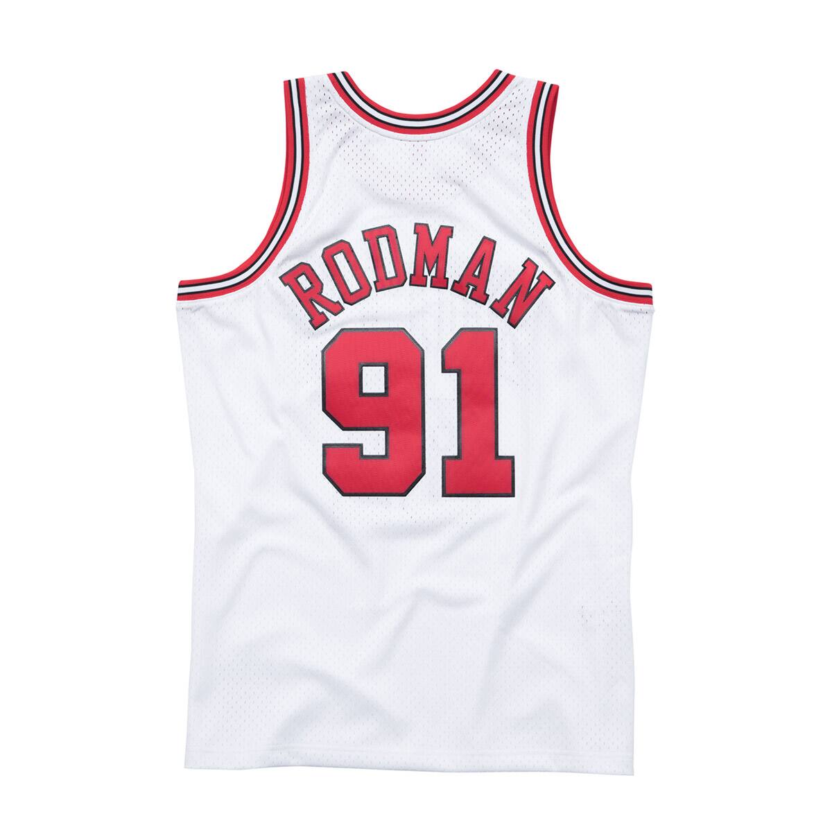 Mitchell & Ness Swingman ジャージ #91 D Rodman WHITE 22FW-I