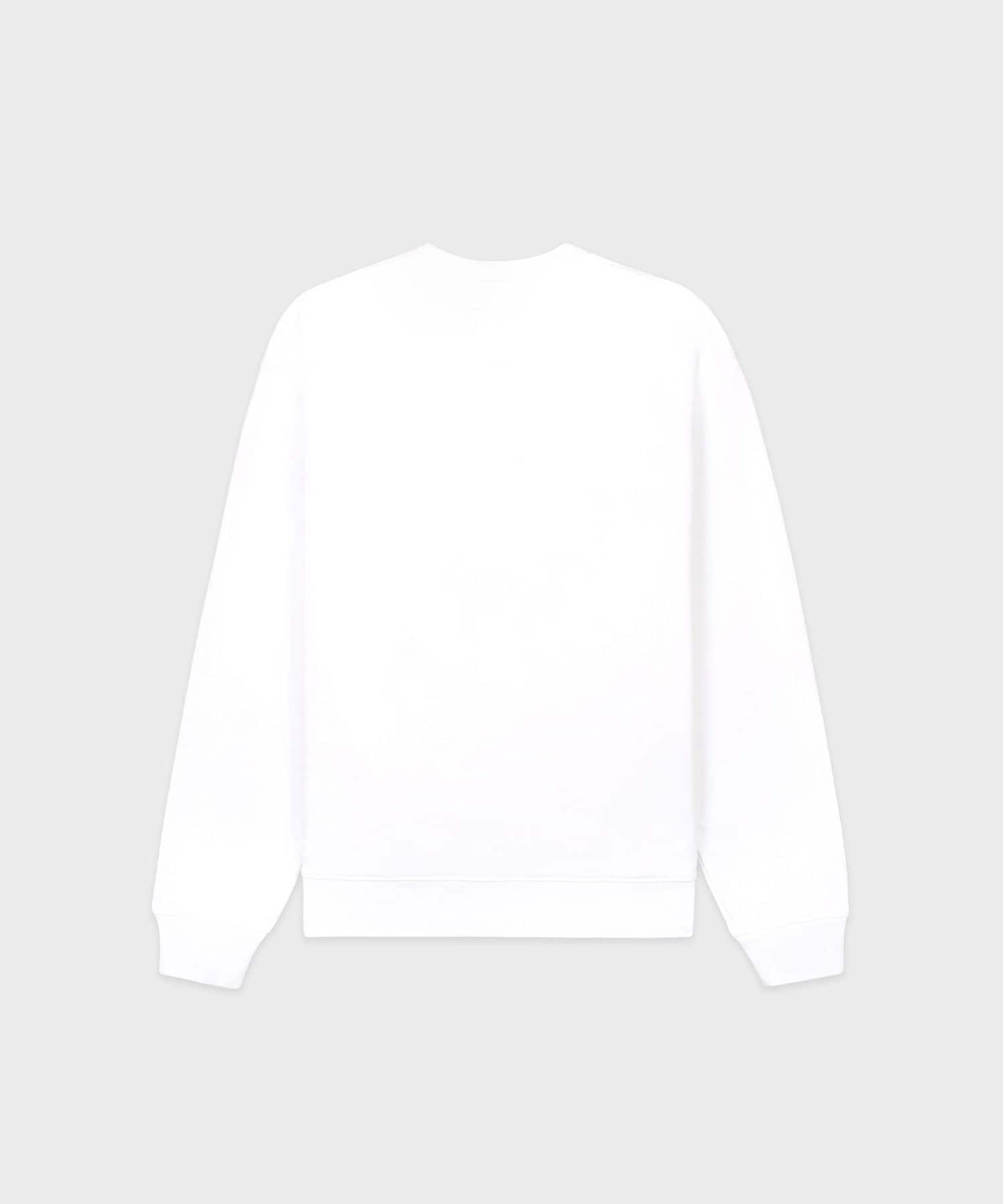 SPORTY＆RICH Nautical Embroidered Crewneck Whiteの画像