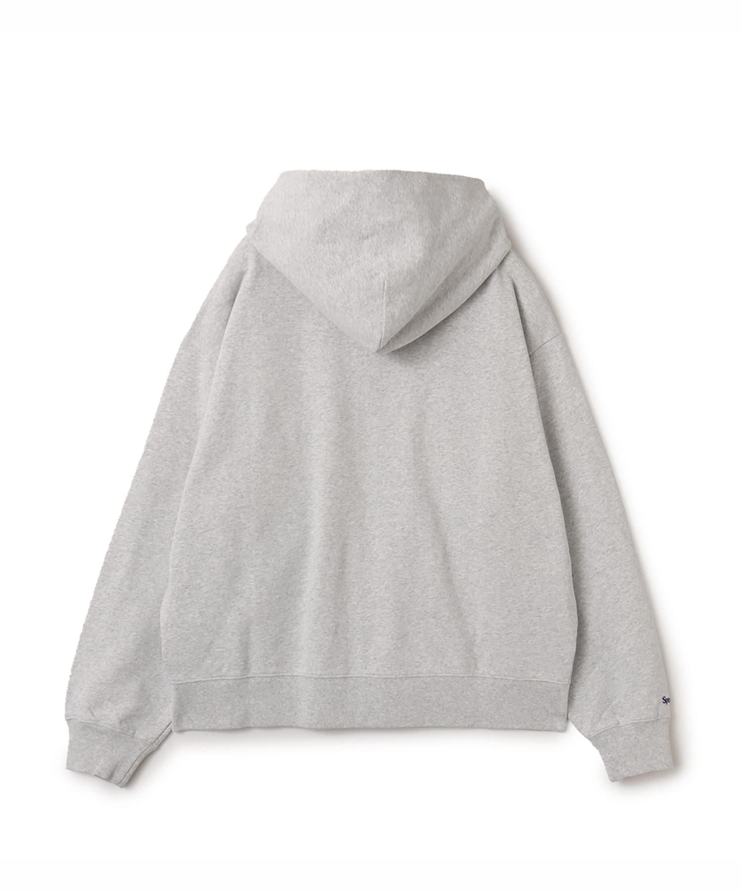 SPORTY＆RICH Heritage Yankees Serif Zip Hoodie Heather Grayの画像