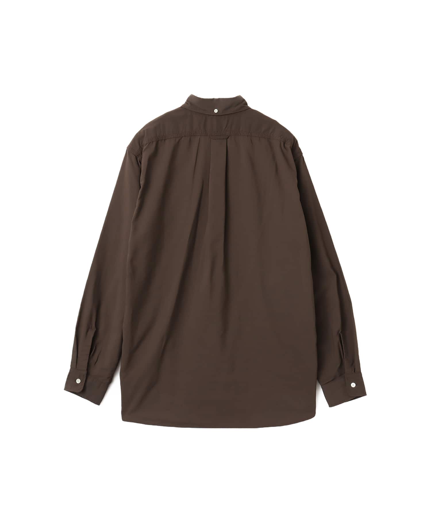 nanamica Button Down Wind Shirt Brownの画像