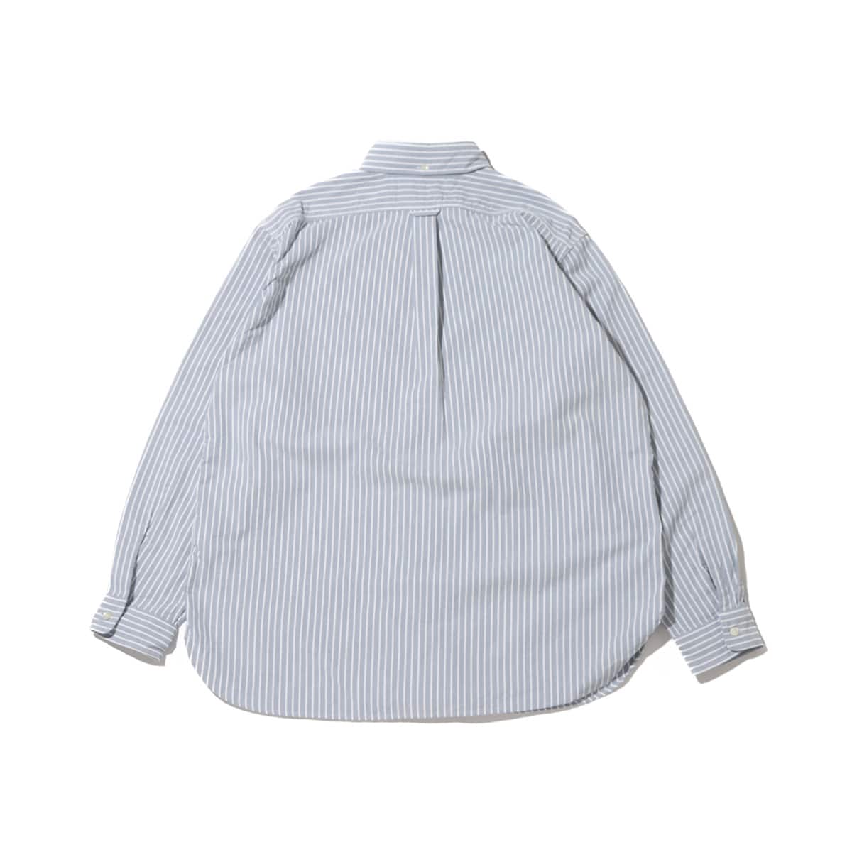 nanamica Button Down Stripe Wind Shirt Navy 23FA-I