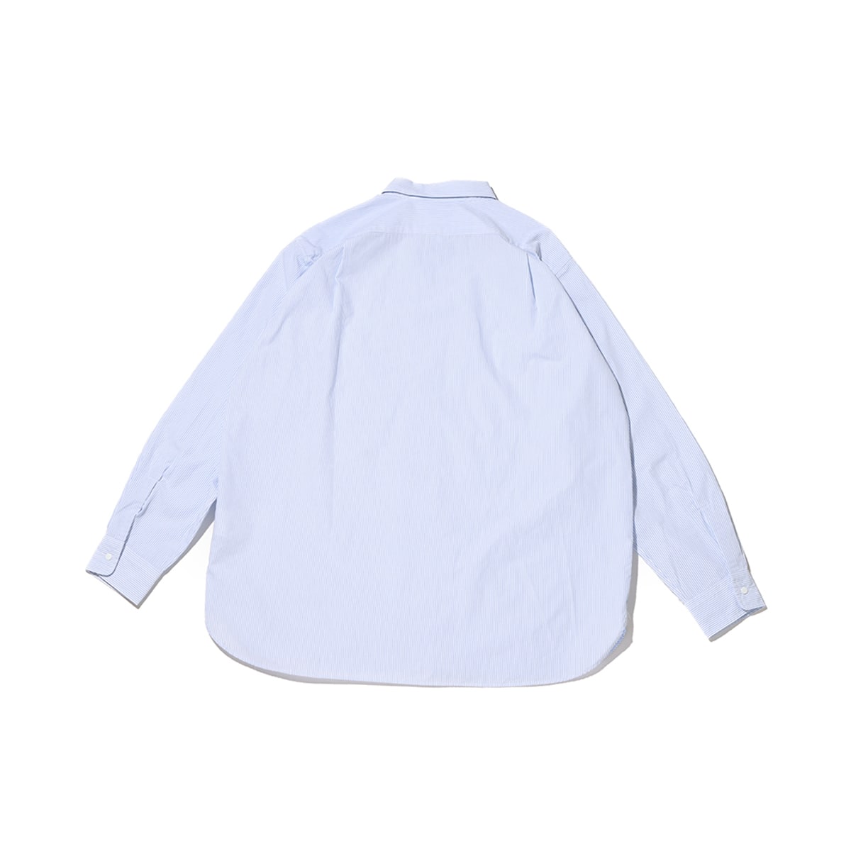 nanamica Regular Collar Stripe Wind Shirt Sax 23FA-I