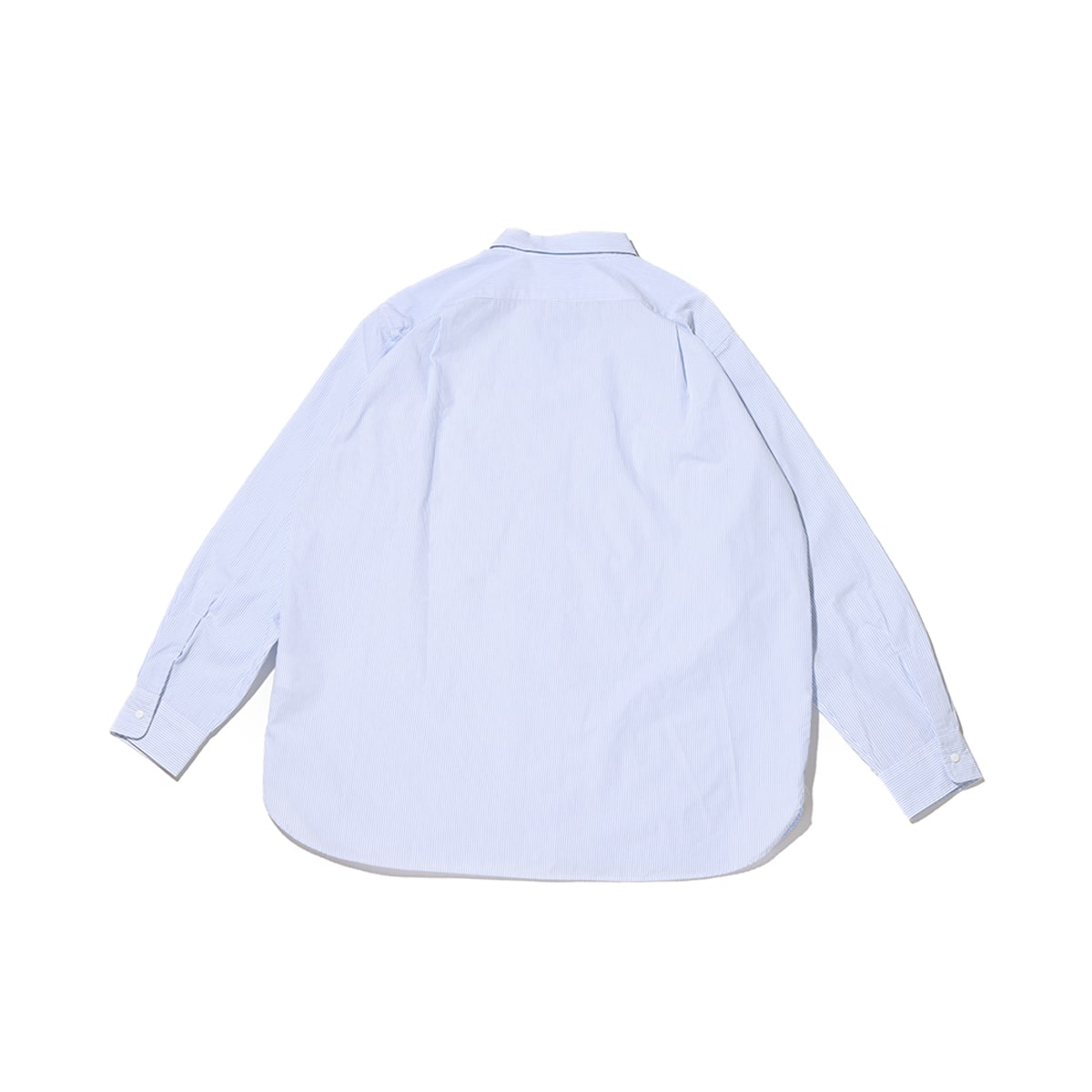 nanamica Regular Collar Stripe Wind Shirt Sax 23FA-Iの画像