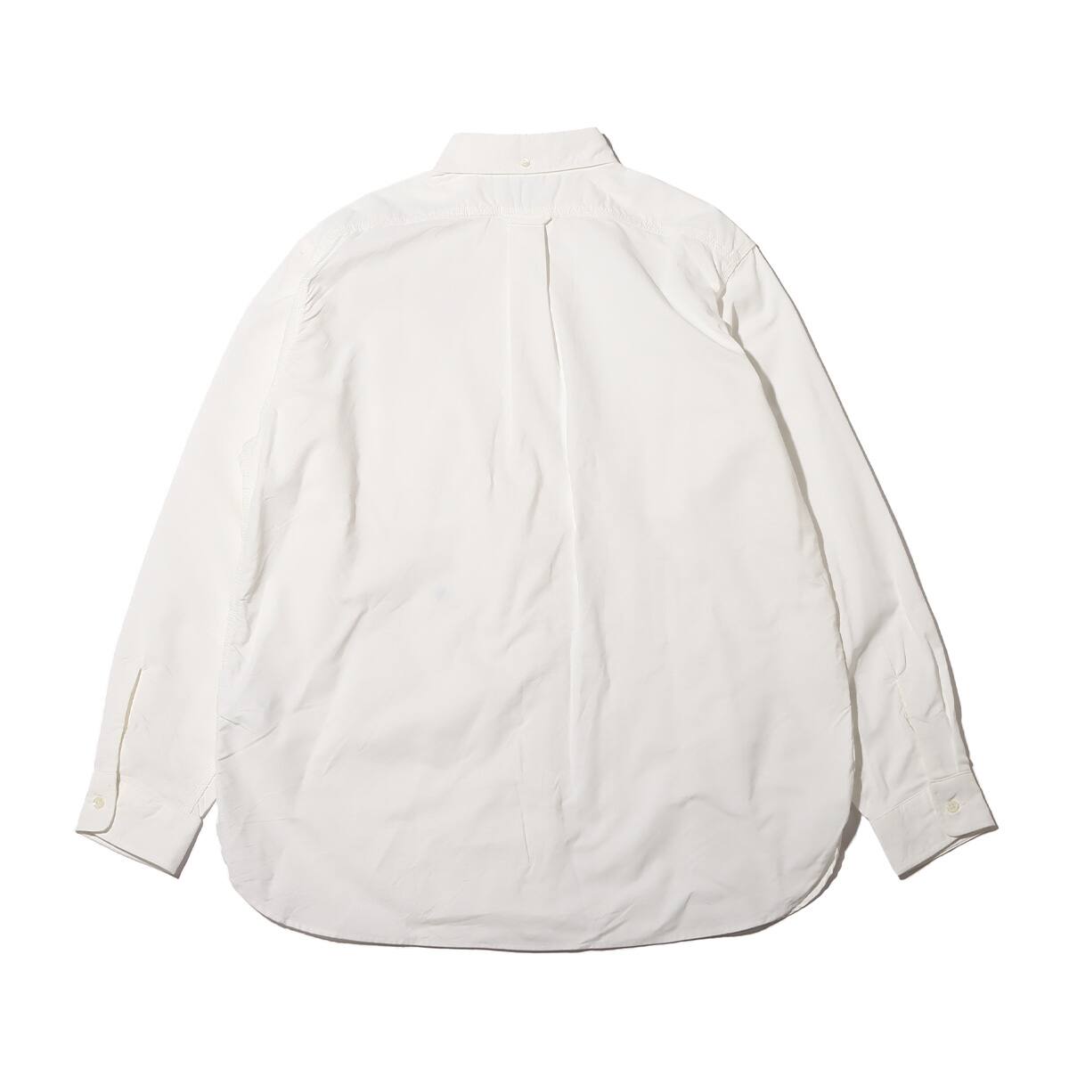 nanamica Button Down Wind Shirt White 23SP-I