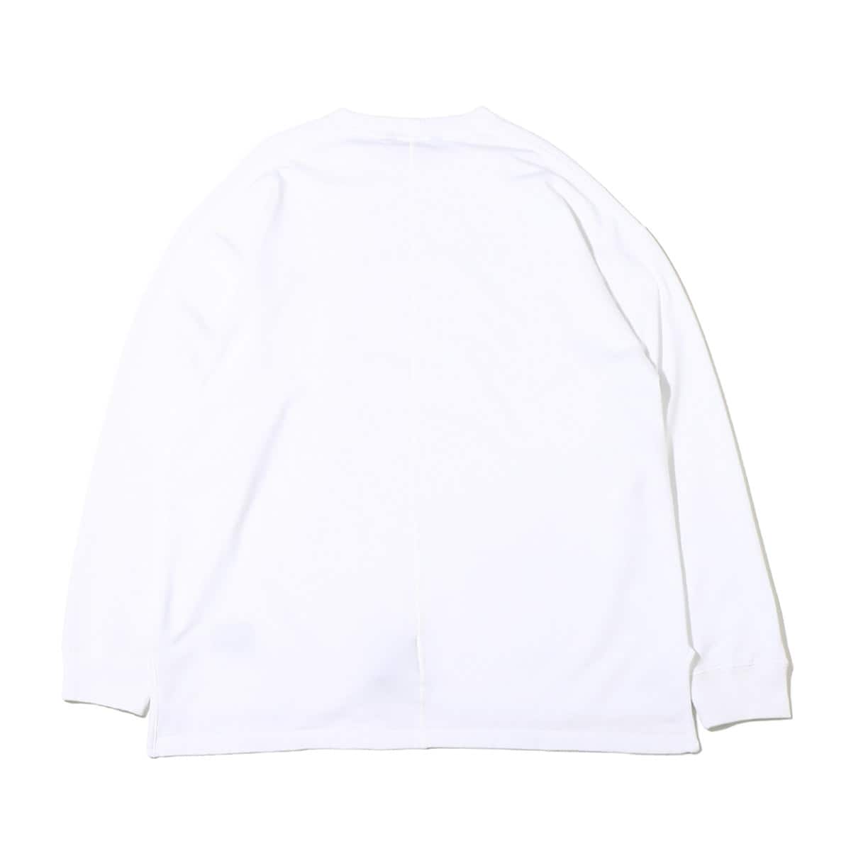 nanamica L/S Pocket Tee White 23SP-Iの画像