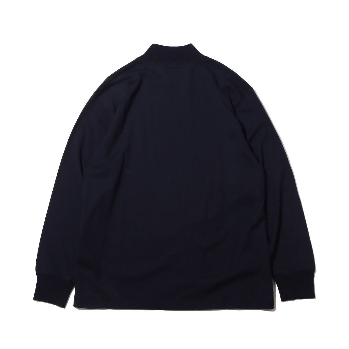 nanamica L/S Mock Neck Tee Navy 23SP-Iの画像