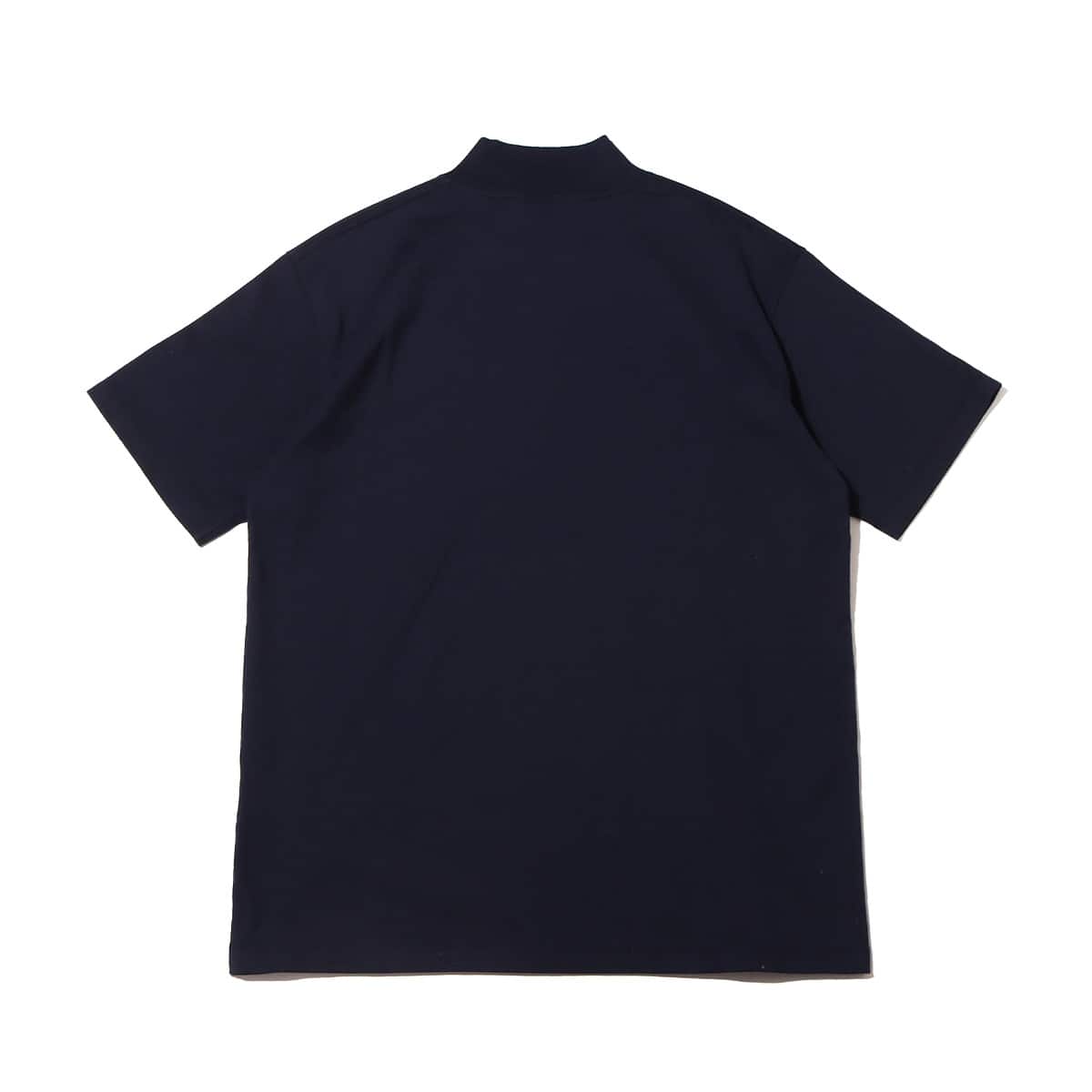 nanamica H/S Mock Neck Tee Navy 23SP-I（ナナミカ ハーフ