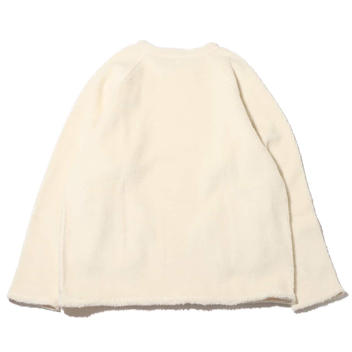 nanamica Cotton Wool Fleece Pullover Natural 23FA-Iの画像