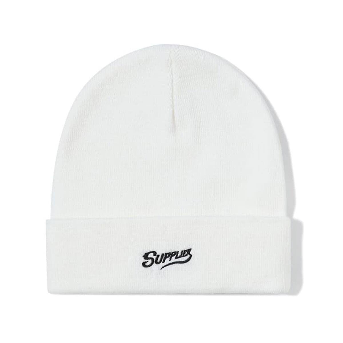 SUPPLIER CROSS LOGO BEANIE WHITE 21FA-I