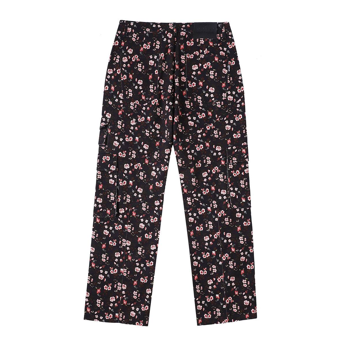 SUPPLIER FLOWER CARGO PANTS BLACK 21FA-I