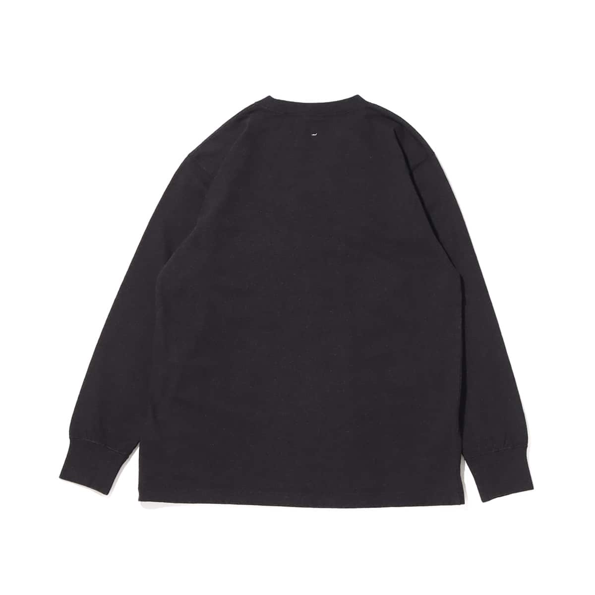 snow peak Recycled Cotton Heavy L/S T shirt Blackの画像
