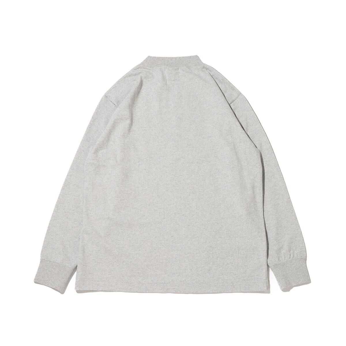 snow peak Recycled Cotton Heavy Mockneck L/S T shirt M.greyの画像