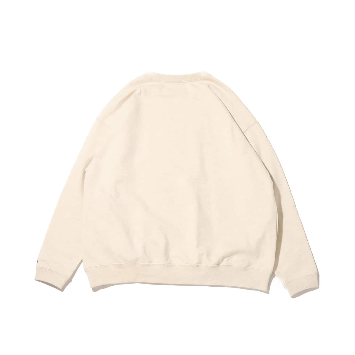 snow peak Recycled Cotton Sweat Crewneck Oatmealの画像