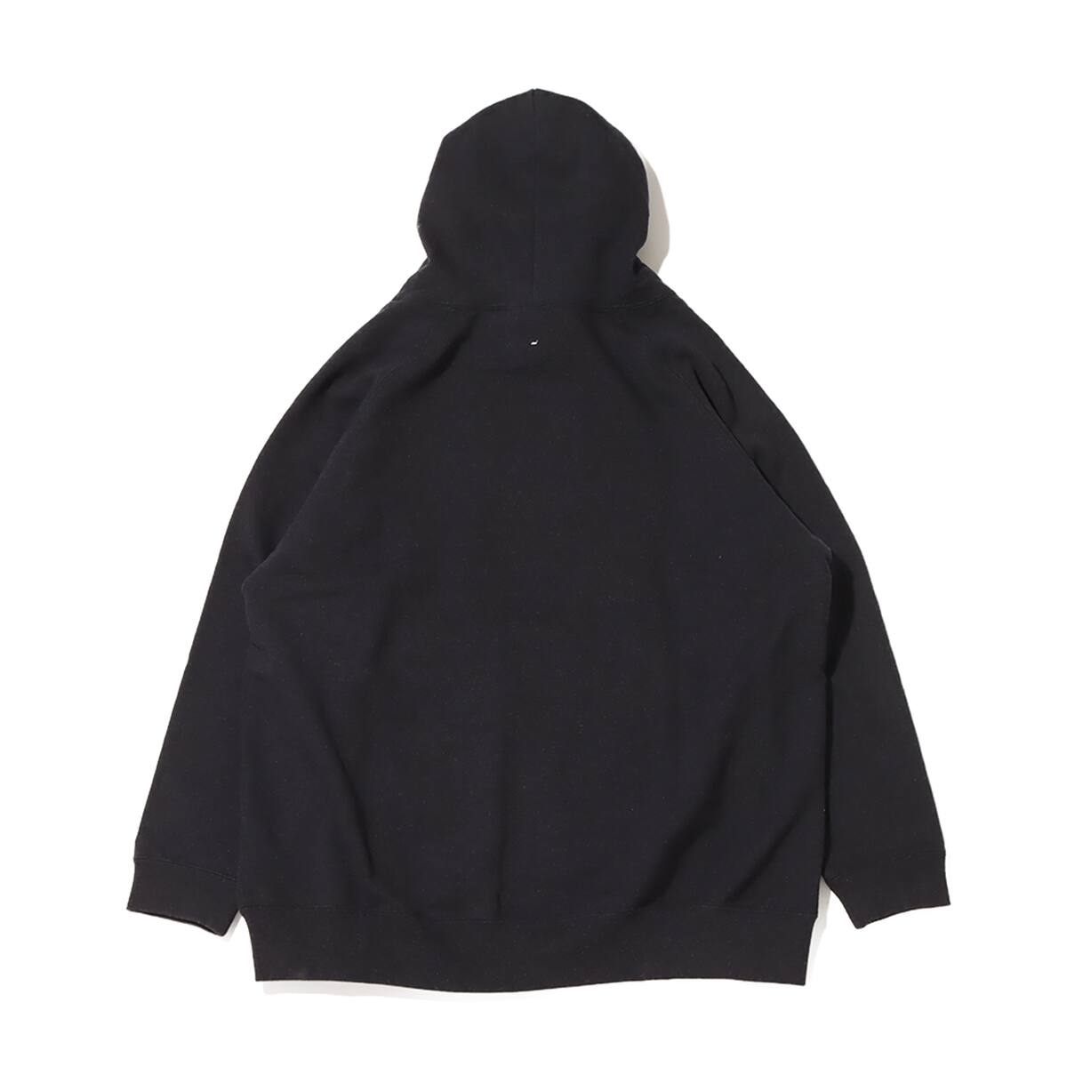snow peak Recycled Cotton Pullover Hoodie Blackの画像