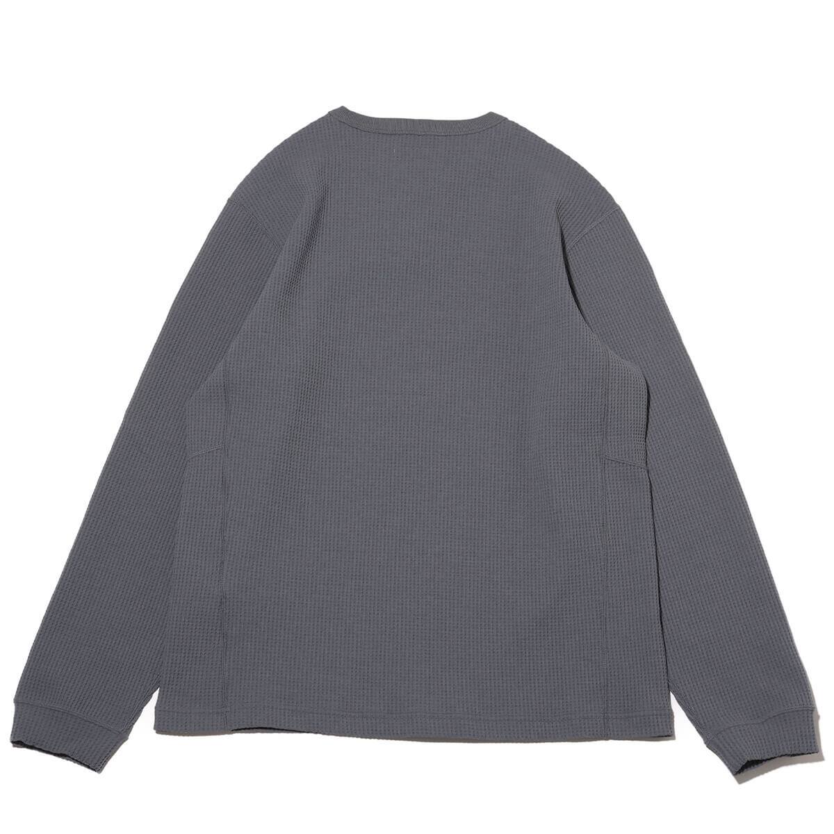 snow peak Dry Waffle Long Sleeve T-Shirt Grey 24SP-Iの画像