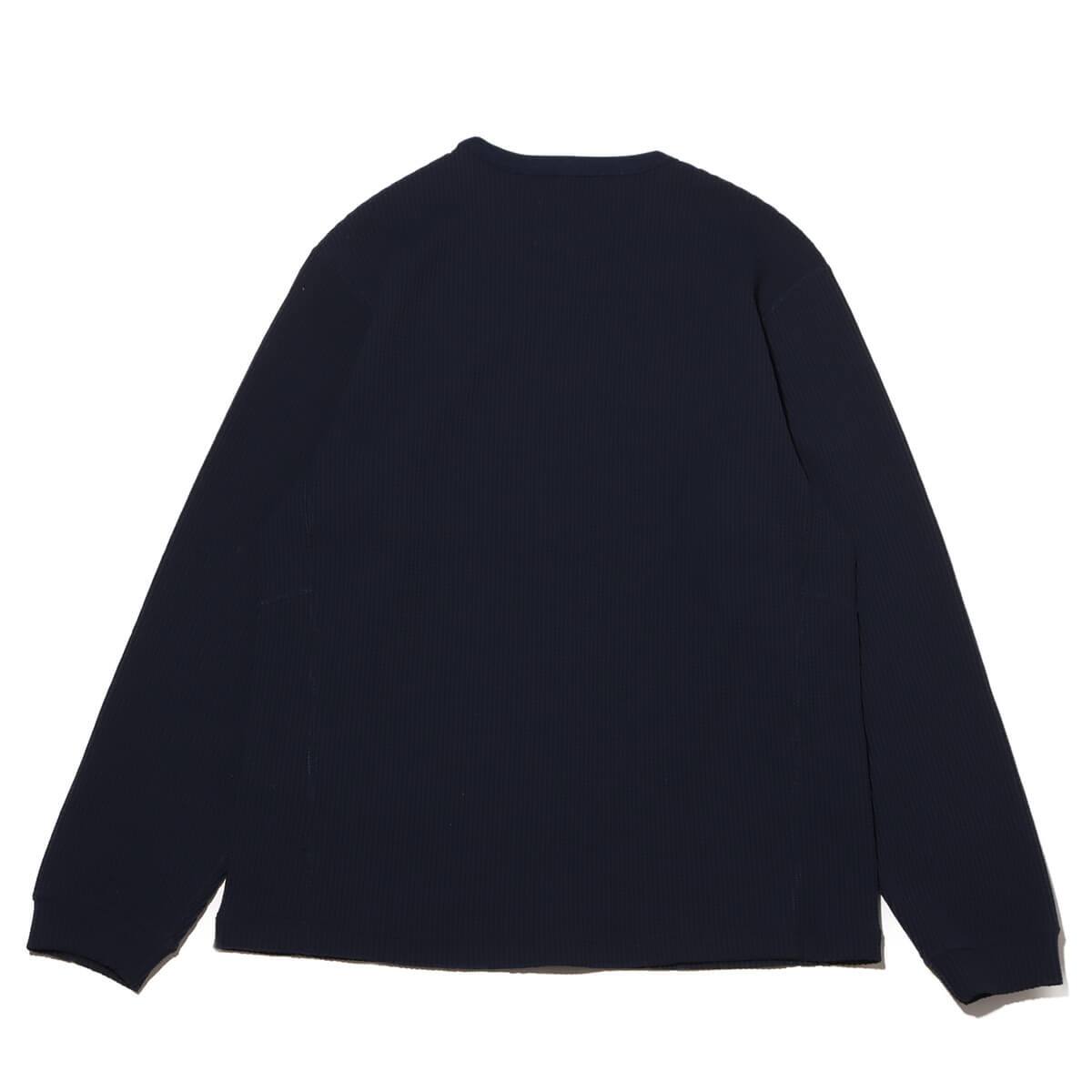 snow peak Dry Waffle Long Sleeve T-Shirt Navy 24SP-Iの画像