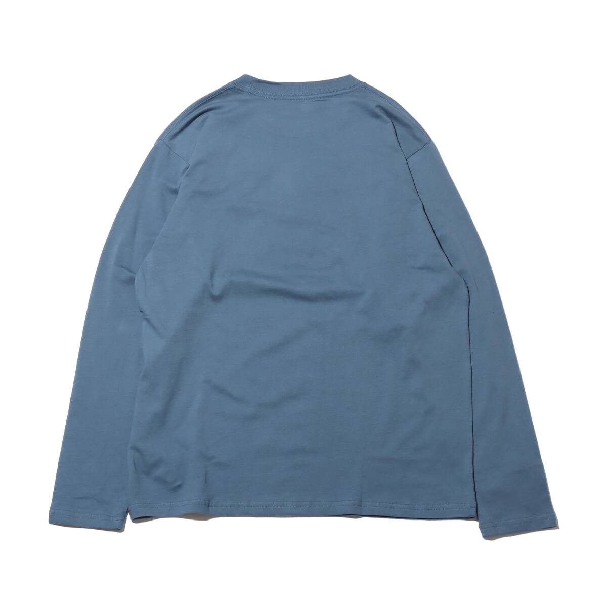 snow peak Soft Cotton Logo Long Sleeve T-Shirt Slateblue 24SP-Iの画像