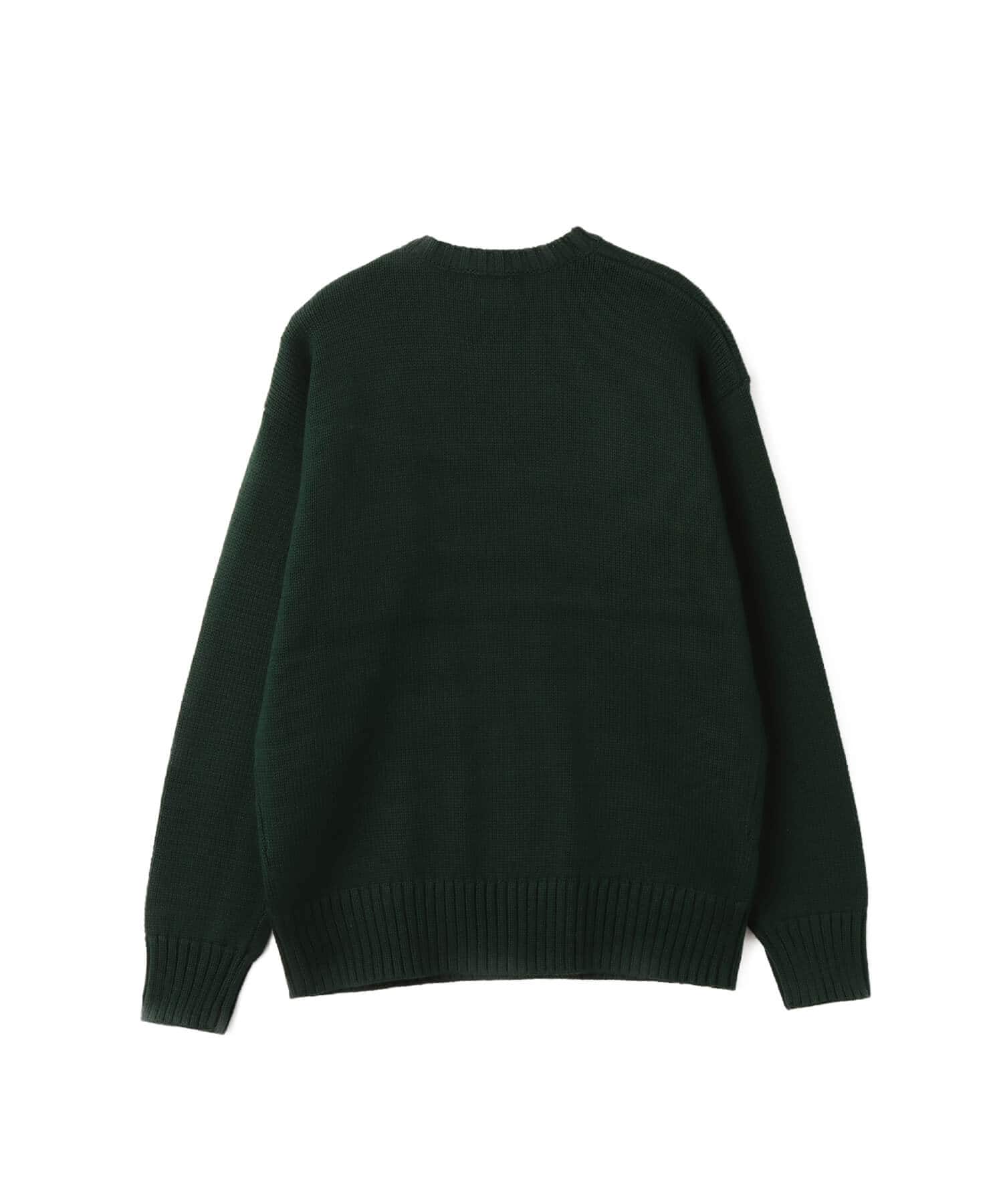 POLO RALPH LAUREN BIG FIT 5GG COTTON CREW NECK GRAPHIC SWEATER COLLEGE GREEN COMBOの画像