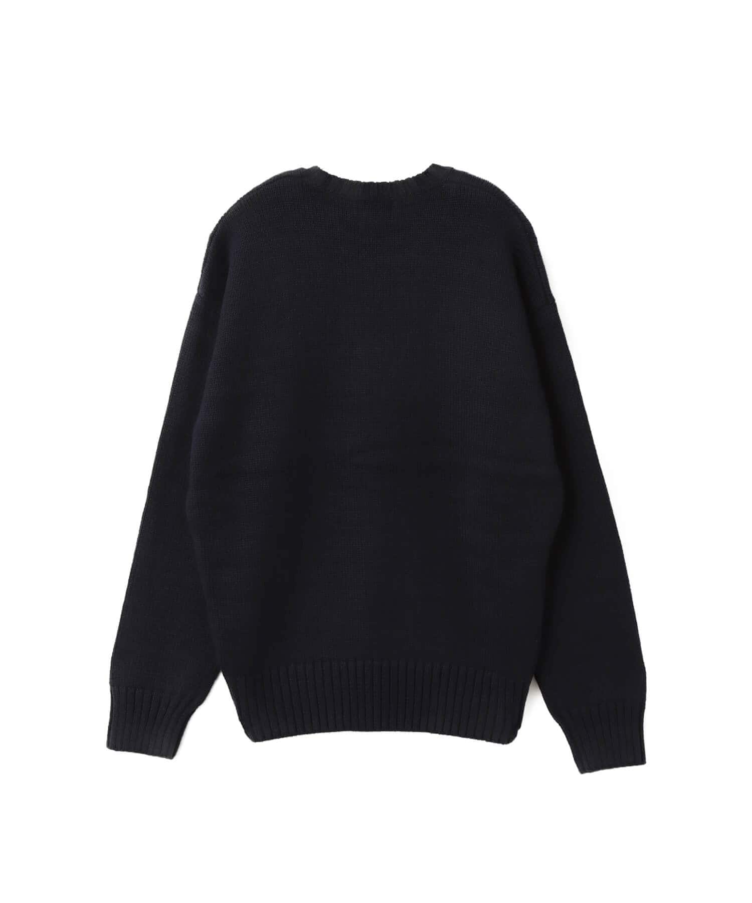POLO RALPH LAUREN BIG FIT 5GG COTTON CREW NECK GRAPHIC SWEATER HUNTER NAVY COMBOの画像