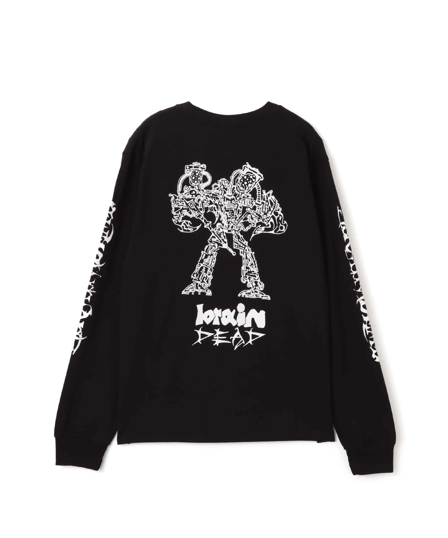 BRAIN DEAD SKULL MECH LONG SLEEVE BLACKの画像