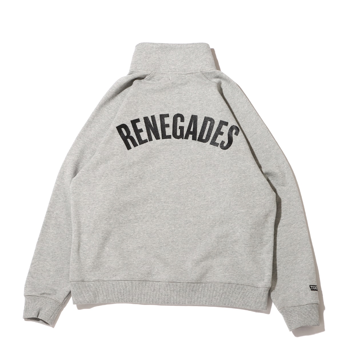 TOKYO 23 RENEGADES QUARTER-ZIP CADET COLLAR SWEAT GRAY 22FW-I