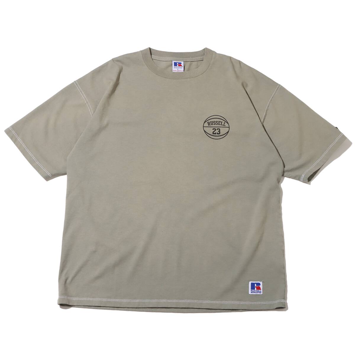 TOKYO 23 x RUSSELL ATHLETIC AGING WASH TEE SAGE GREEN 23SS-S