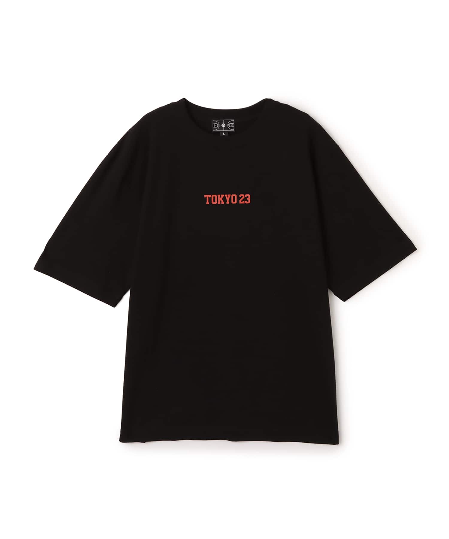 TOKYO 23 FULL COURT TEE BLACK X DARK REDの画像