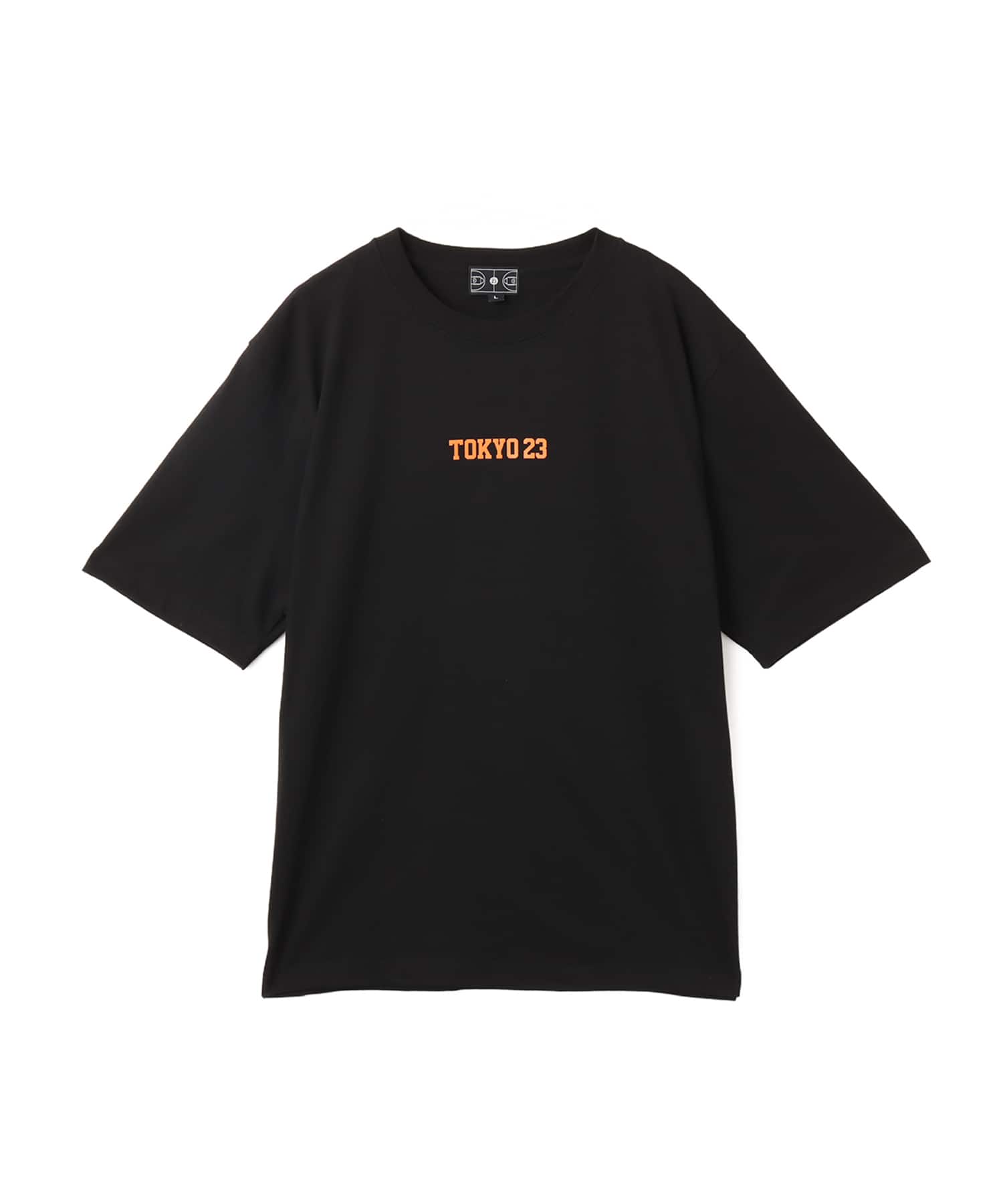 TOKYO 23 FULL COURT TEE BLACK x ORANGEの画像