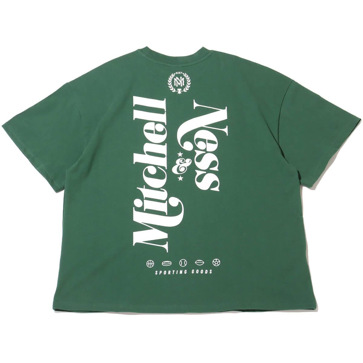 Mitchell & Ness BRANDED M&N HERITAGE PREMIUM TEE GREEN 24SS-Iの画像