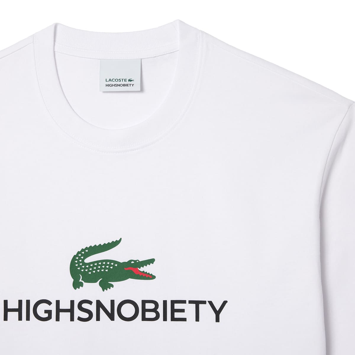 LACOSTE HIGHSNOBIETY TEE WHITE 24SP-Iの画像