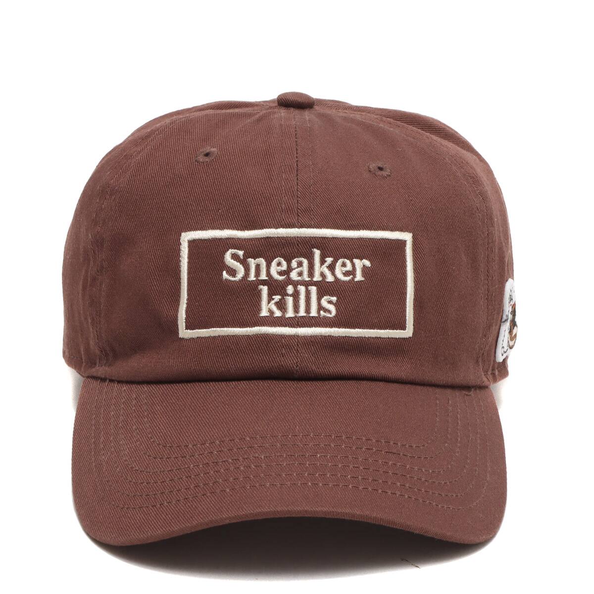 THE NETWORK BUSINESS × FR2 SNEAKER KILLS 6 PANEL CAP BROWN 21HO-I