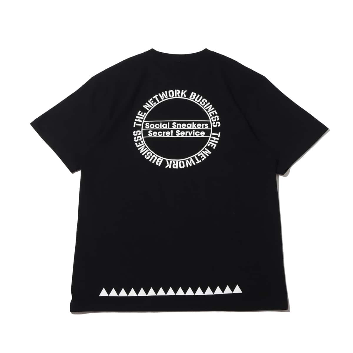 THE NETWORK BUSINESS THREE ARCH LOGO TEE BLACK 22SU-Iの画像