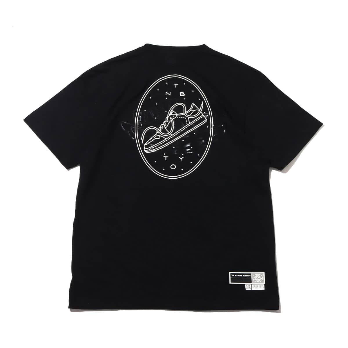 THE NETWORK BUSINESS CLEAR WING LOGO S/S TEE BLACKの画像