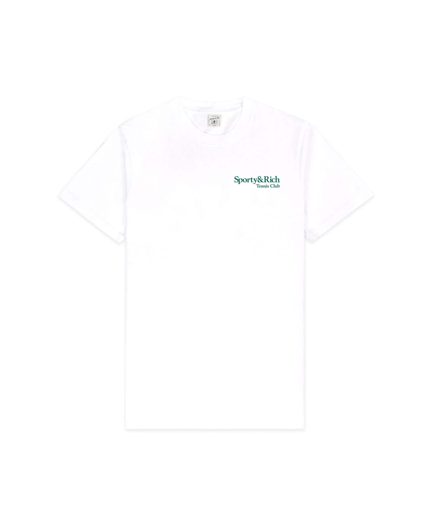 SPORTY＆RICH Drink More Water T-Shirt Whiteの画像