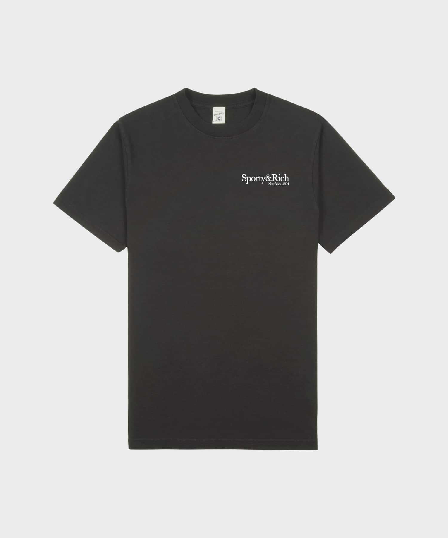 SPORTY＆RICH HWCNY T-Shirt Faded Blackの画像