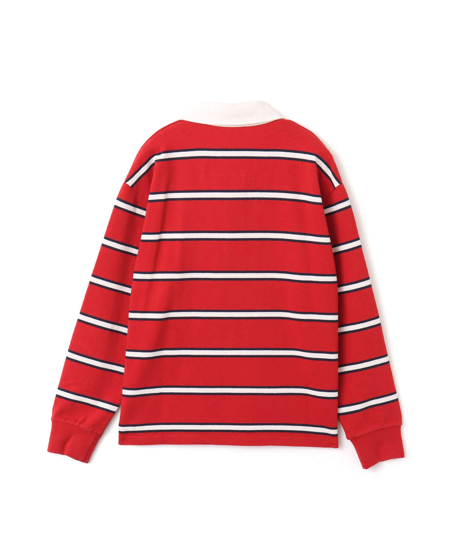 SPORTY＆RICH S&R Nautical Rugby Polo Ruby/Dark Navy/Whiteの画像