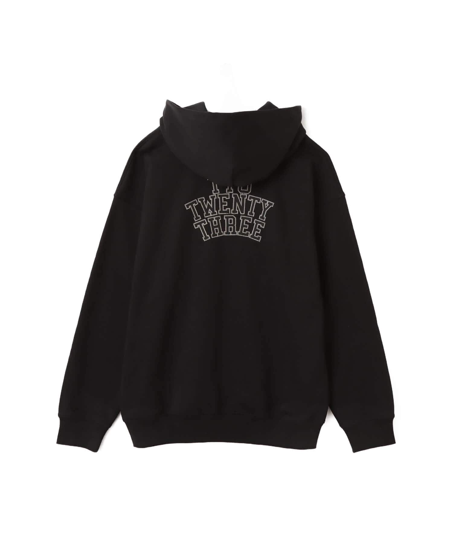TOKYO 23 Patch Logo Zip Up Hoodie BLACKの画像