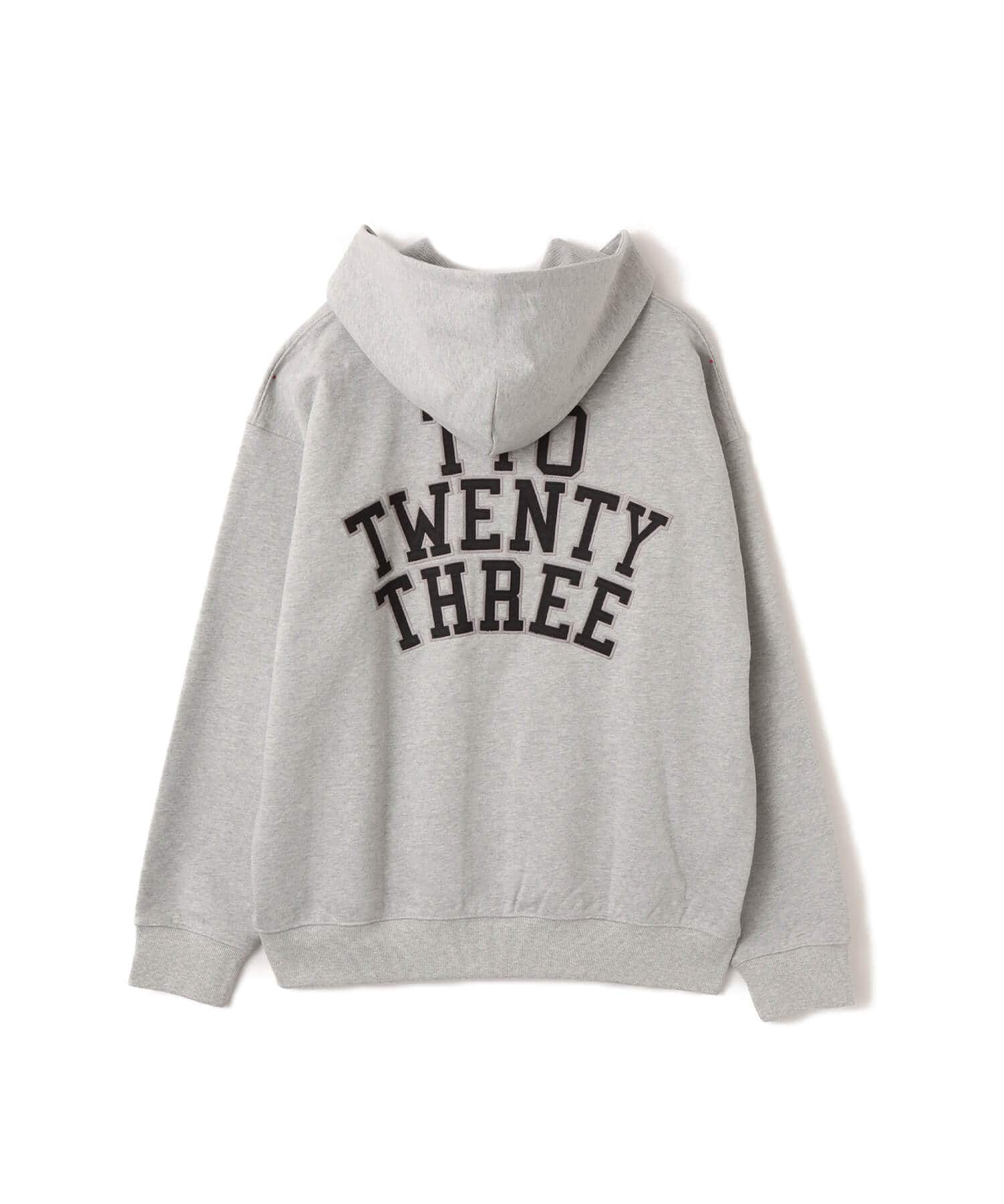 TOKYO 23 Patch Logo Zip Up Hoodie GRAYの画像