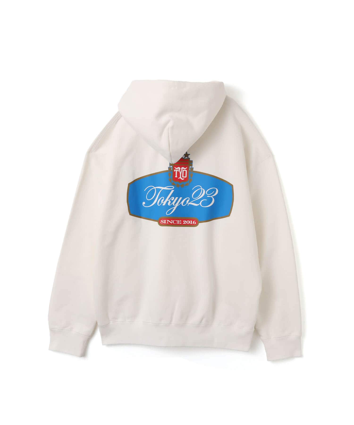 TOKYO 23 Emblem Hooded Sweatshirt WHITEの画像
