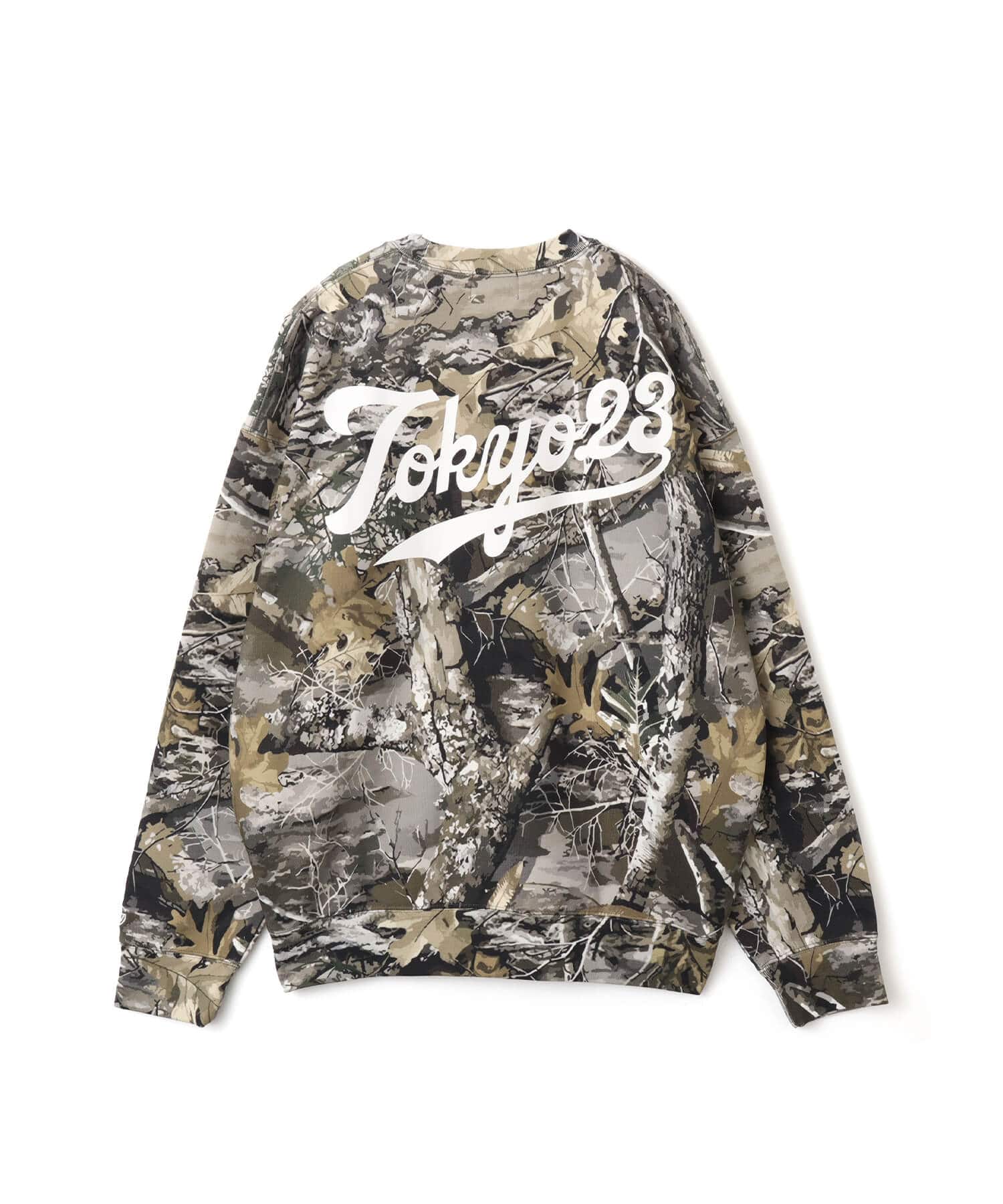 TOKYO 23 Script Logo Sweatshirt TREE CAMOUFLAGEの画像