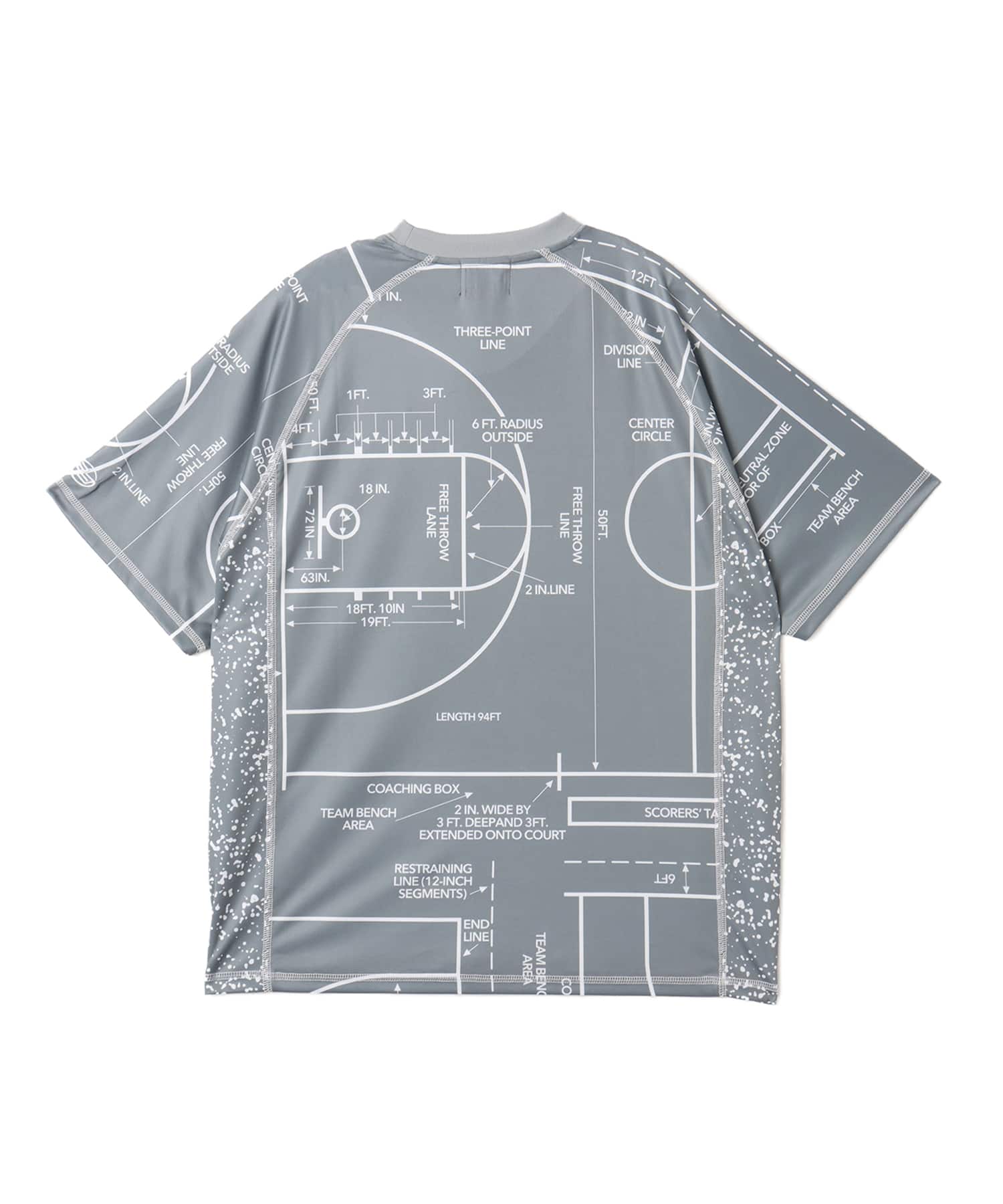 TOKYO 23 Court Map Print T-shirt GRAYの画像