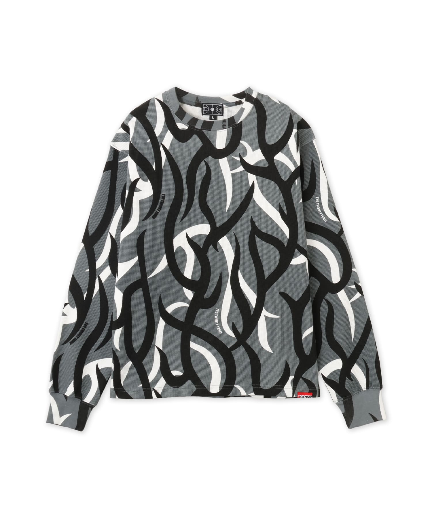 TOKYO 23 Waffle L/S T-shirt DARK GRAYの画像