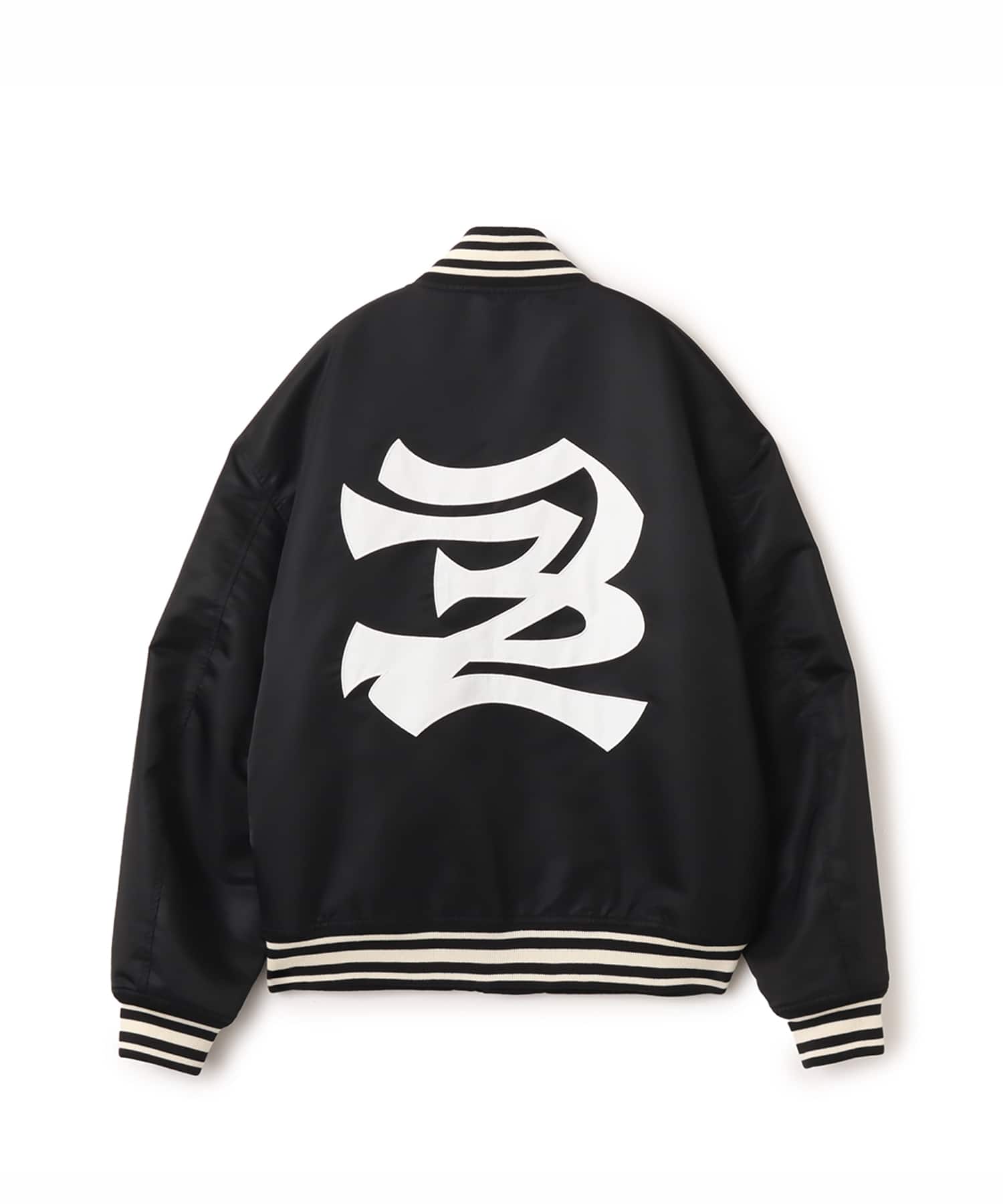 TOKYO 23 Patch Logo Varsity Jacket BLACKの画像