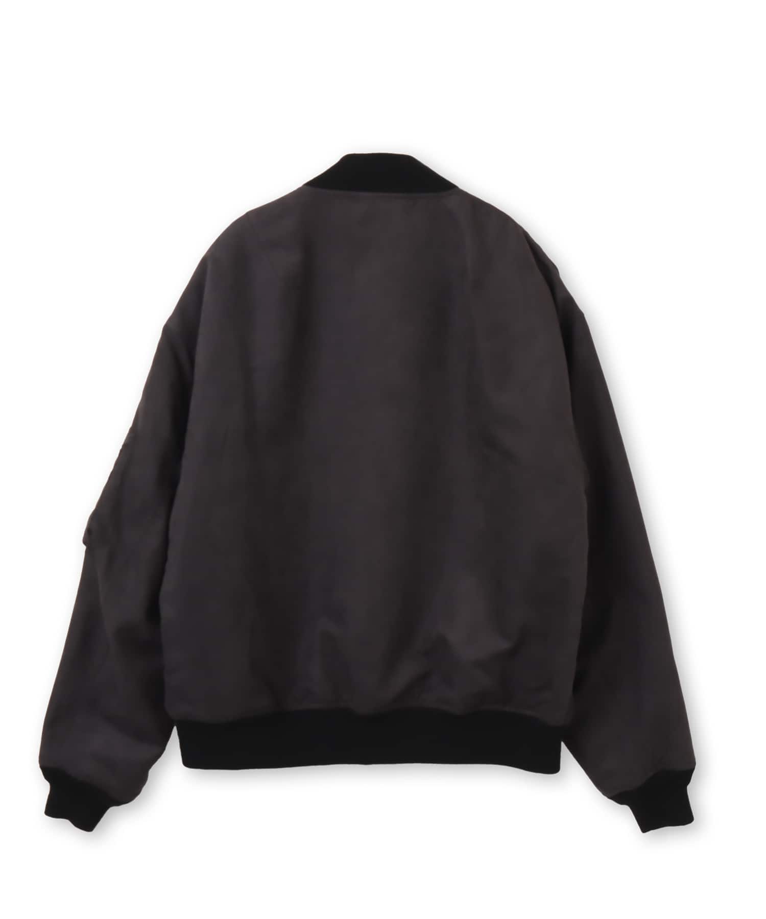 TOKYO 23 Faux Suede Bomber Jacket BLACKの画像
